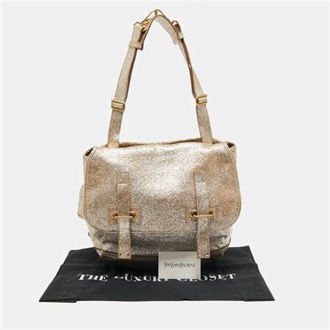 sac yves saint laurent besace|Yves Saint Laurent Metallic Besace Bag .